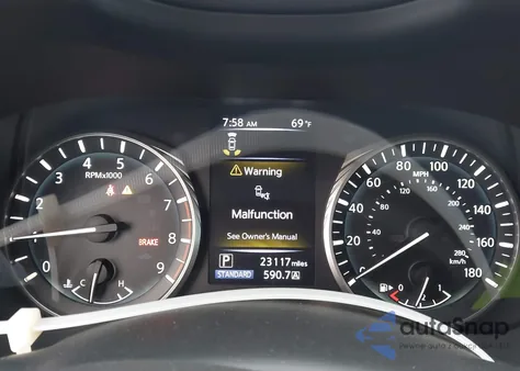 2020 Infiniti Q50 Red Sport 400 from USA, damaged, VIN JN1FV7APXLM630012